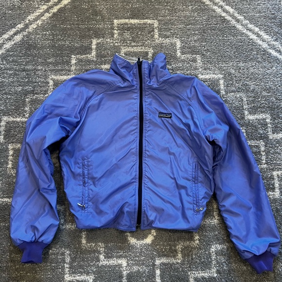 Patagonia Jackets & Blazers - Vintage Patagonia USA Fleece Lined Nylon Jacket Blue.Purple.